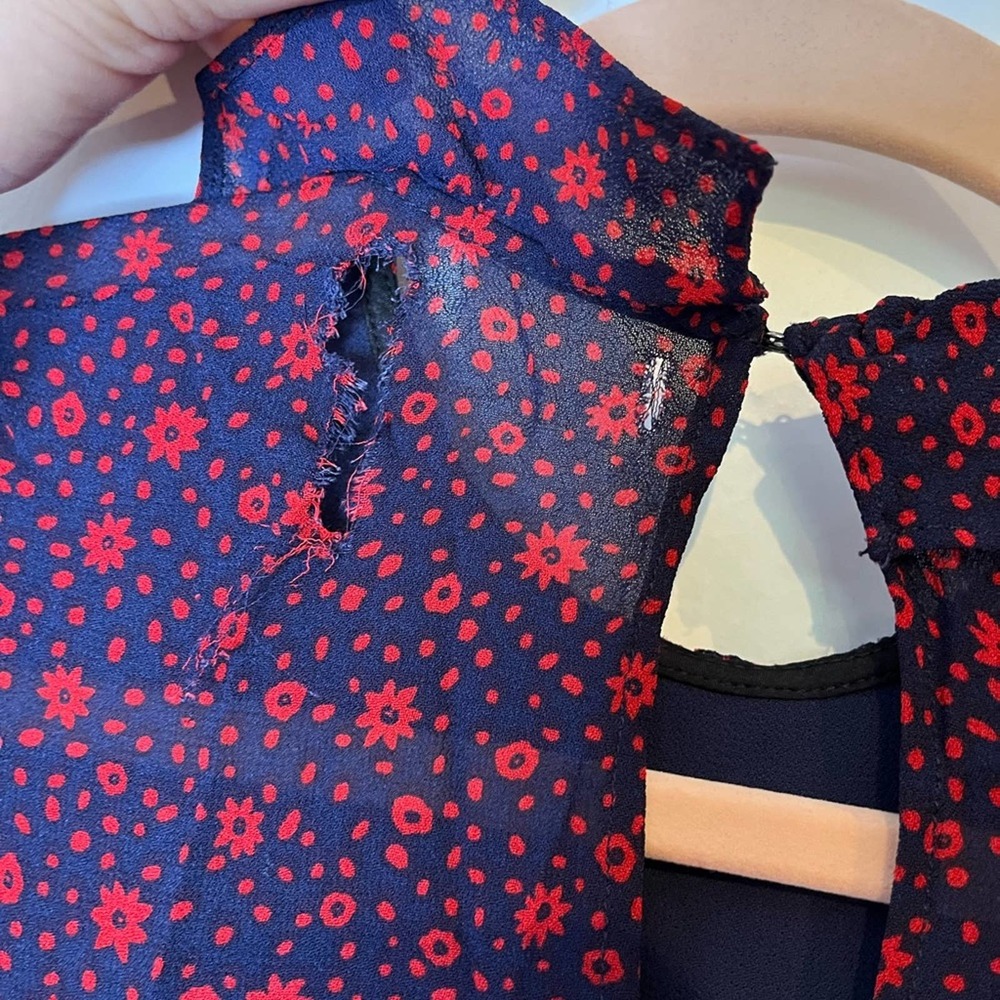 Reformation Stevie floral dot printed mini dress - Picture 6 of 9